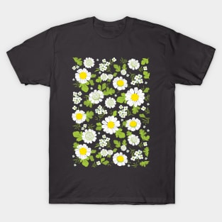 Daisy Flowers Pattern T-Shirt